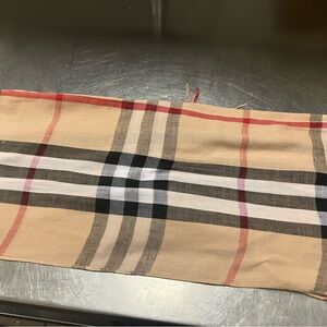 Burberry plaid design styled pattern double layered thin throw blanket neck wrap